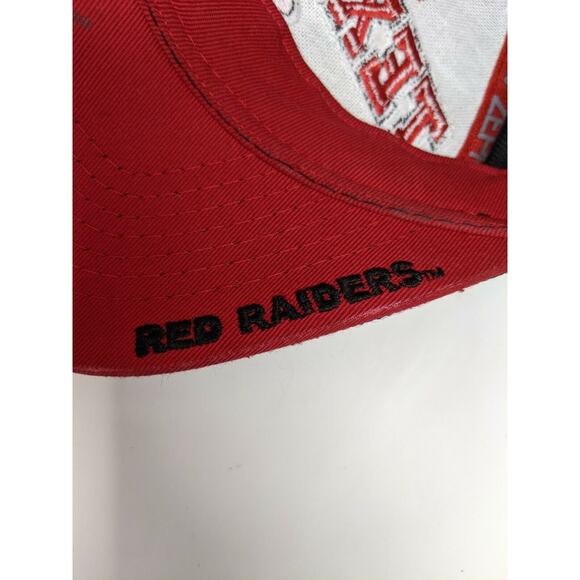 Texas Tech Red Raiders Basketball NCAA Hat Embroidered Zephyr Strapback Black - Picture 10 of 12
